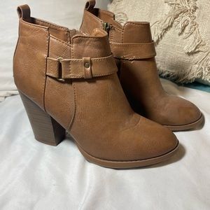 Brown high heel Booties